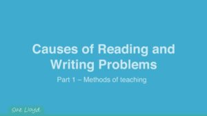 Part 1 – Methods of teaching reading